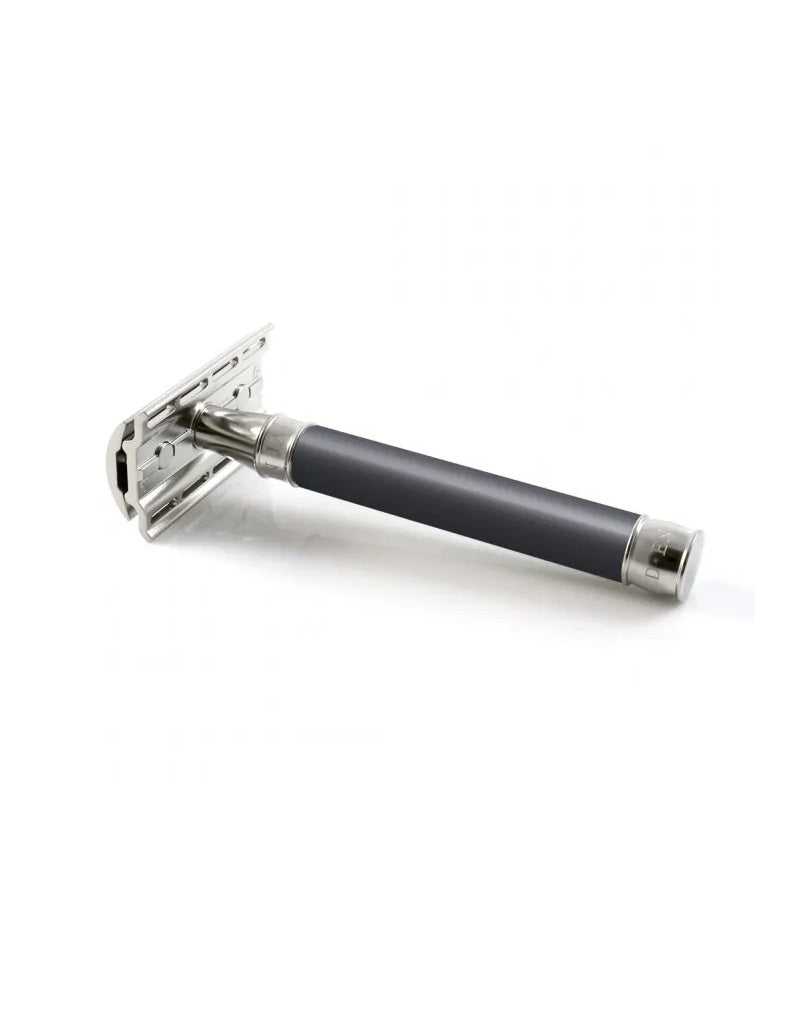 Edwin Jagger - 3ONE6 Double Edge Safety Razor, Stainless Steel Grey-Blue