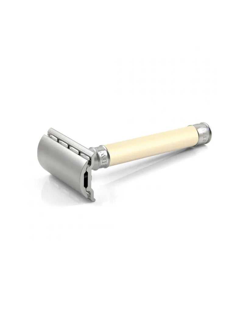 Edwin Jagger - 3ONE6 Double Edge Safety Razor, Stainless Steel Imitation Ivory