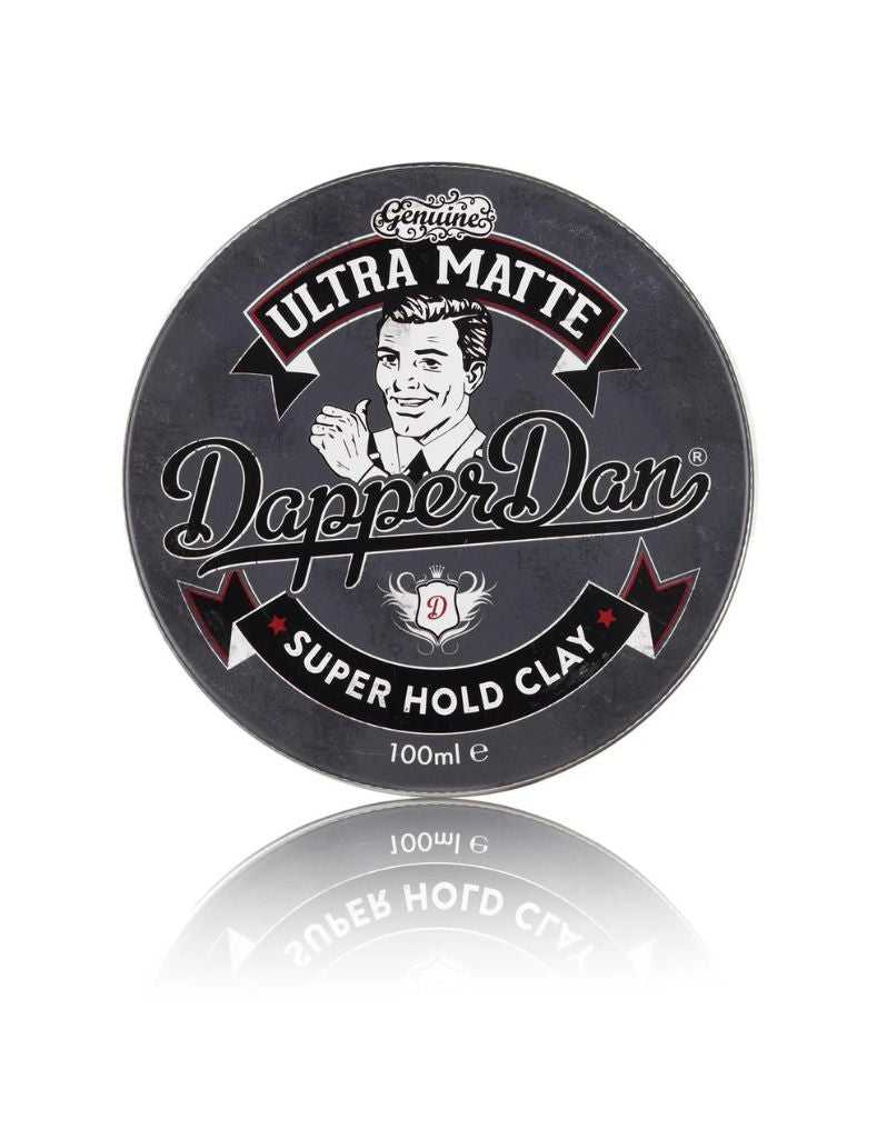 Dapper Dan Ultra Matte Super Hold Clay container on a white background
