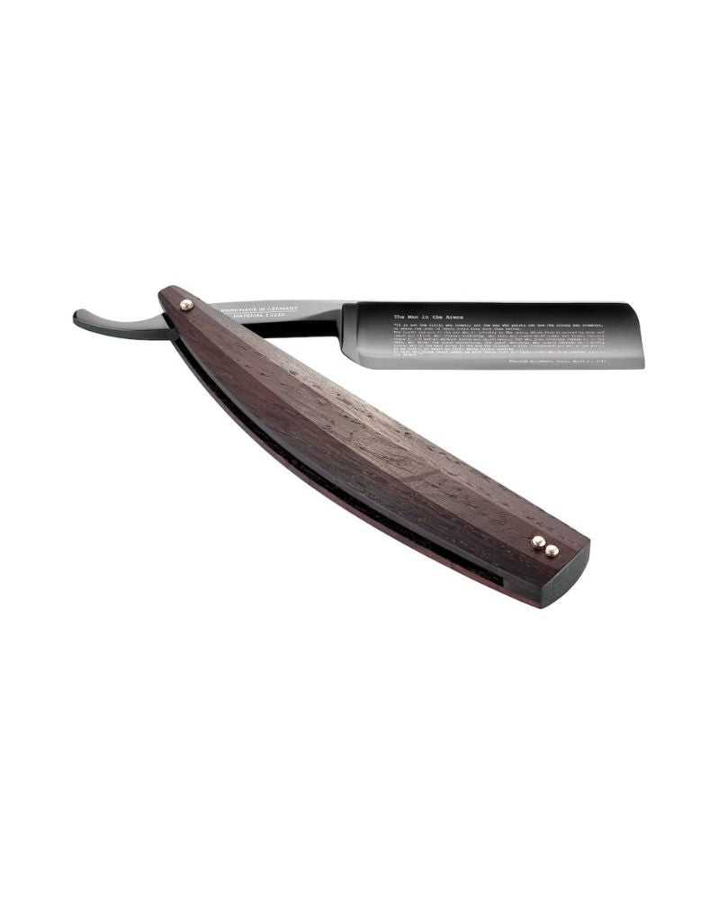 Dovo - Arena Smoked Straight Razor, Square Point, 8/8"