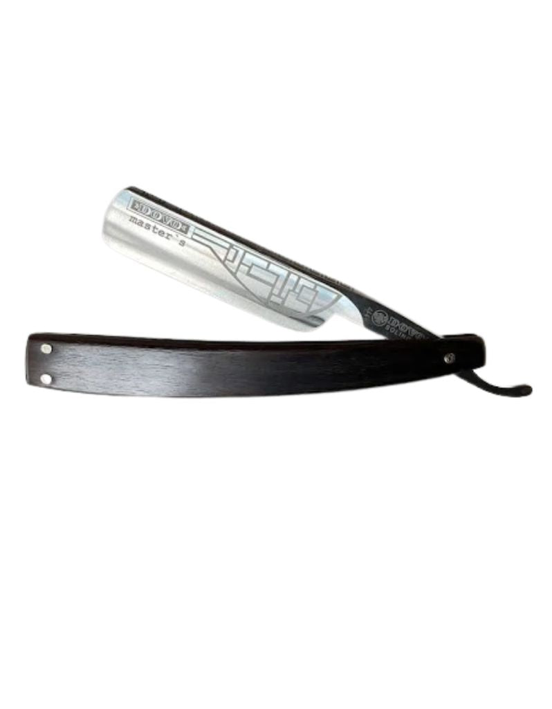 Dovo - "Master's" Straight Razor, Ebony Handle, Round Point, 6/8"