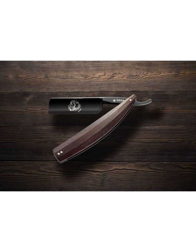 Dovo - Arena Smoked Straight Razor, Square Point, 8/8"