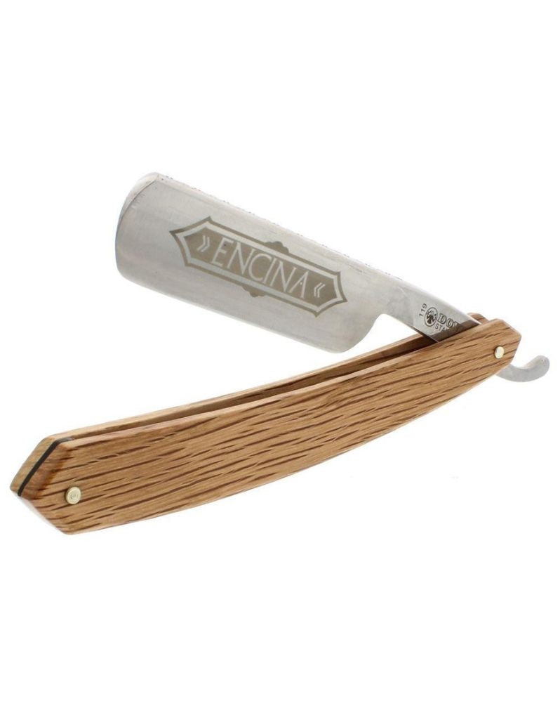 Spanish Oak Wood Handle Encina Straight Razor by Dovo