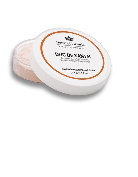 Henri Et Victoria - Duc de Santal Tripple Milled Shaving Soap