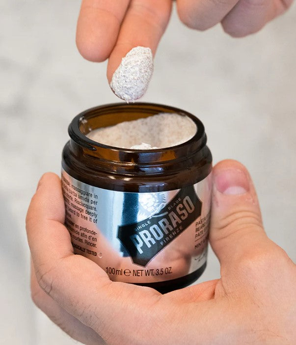 Proraso - Exfoliating Beard Paste and Facial Scrub: Mint & Rosemary