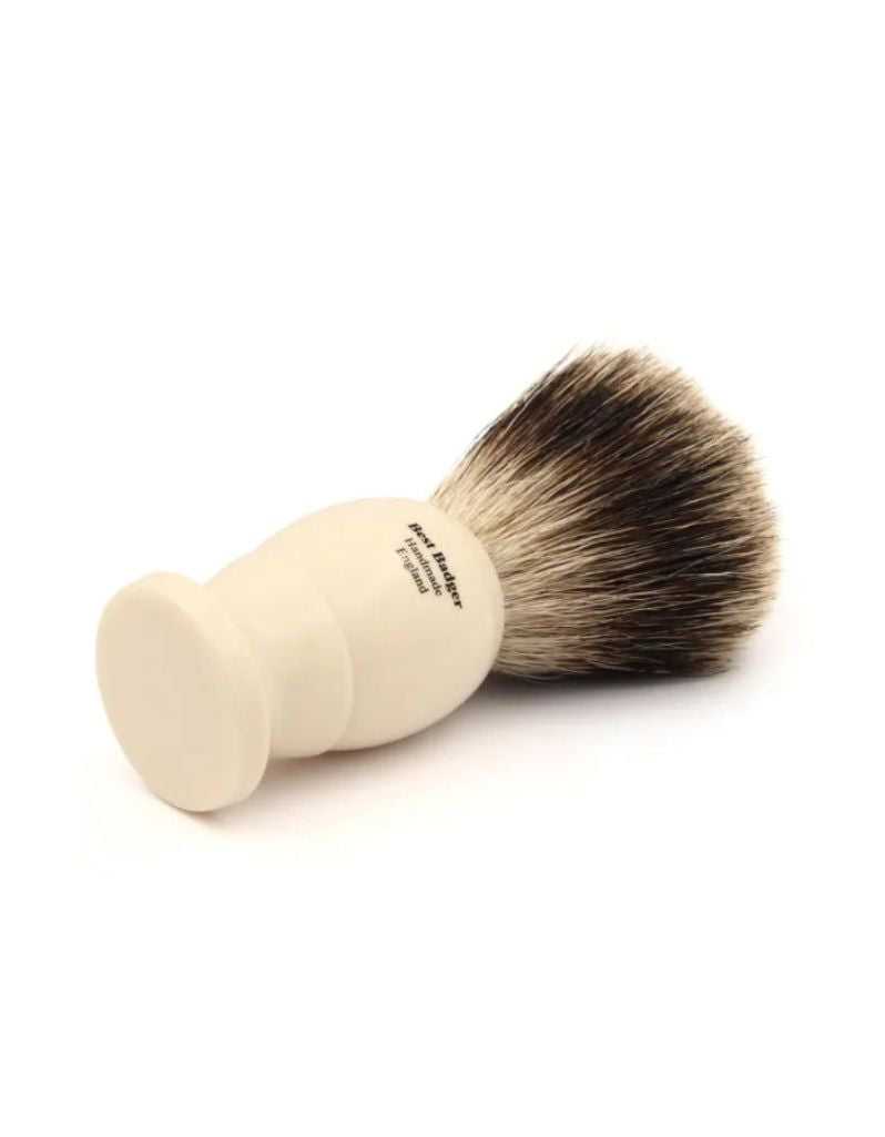 Edwin Jagger - 9EJ877 English Shaving Brush, Imitation Ivory with Best Badger, Small