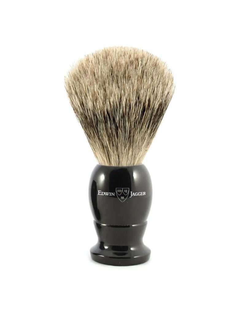 Edwin Jagger - 9EJ876 English Shaving Brush, Imitation Ebony with Best Badger, Small