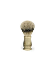 Edwin Jagger Chatsworth Silver Tip Badger shaving brush with Imitation Light Horn handle