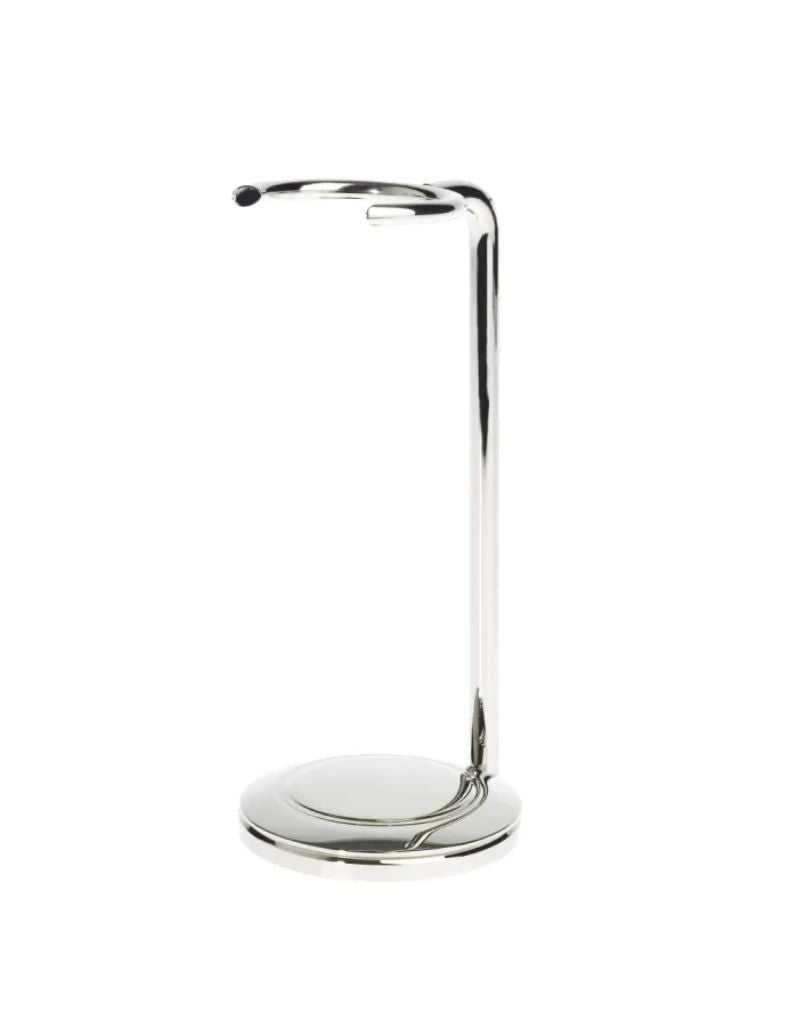 Edwin Jagger tall chrome shaving brush stand, 12 cm height with 32 mm ring