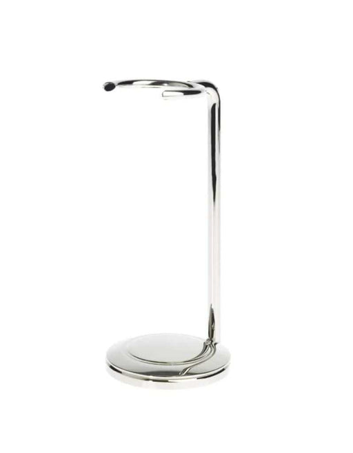Edwin Jagger tall chrome shaving brush stand, 12 cm height with 32 mm ring
