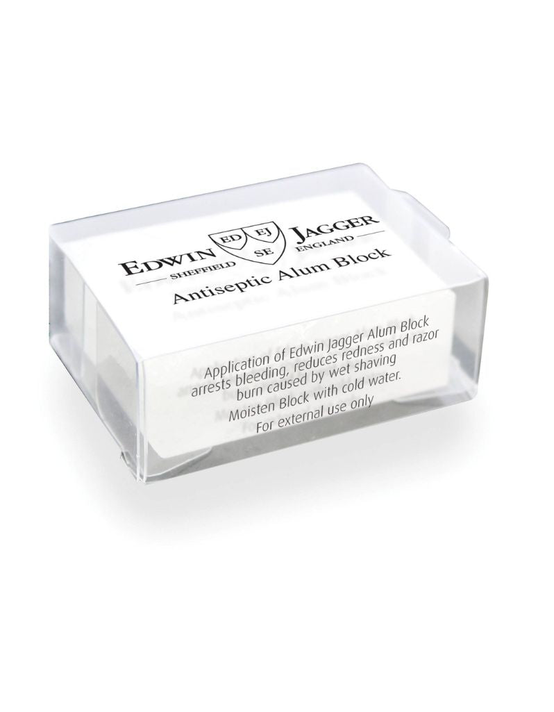Edwin Jagger Antiseptic Alum Block packaging on a white background