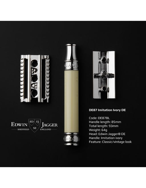 Edwin Jagger - DE87 Double Edge Safety Razor, Ivory