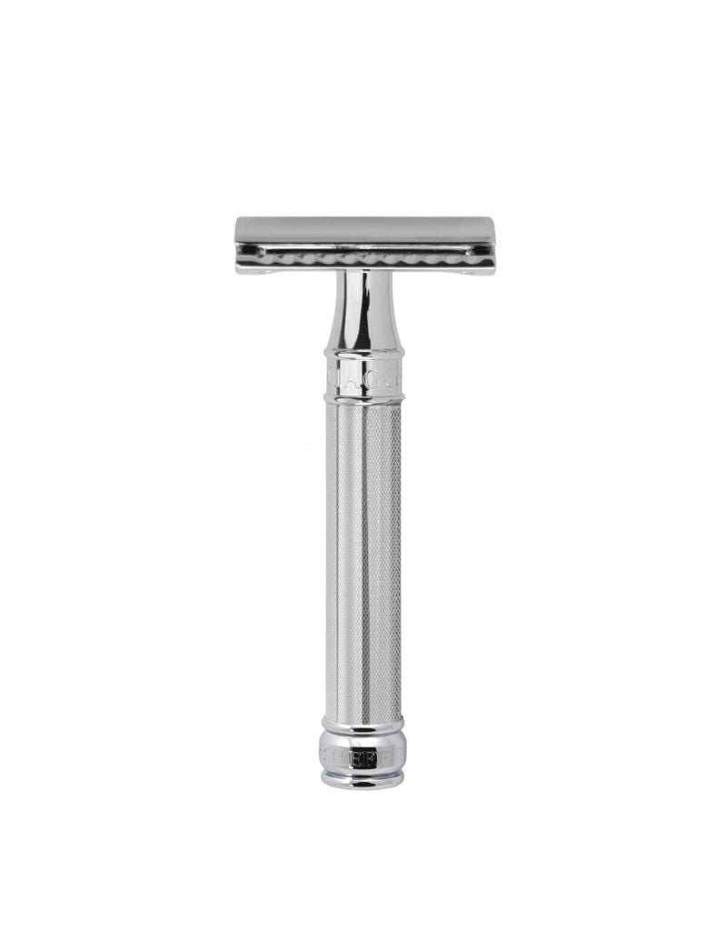 Edwin Jagger - DE89 Barley Safety Razor, Chrome - New England Shaving Company