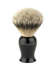 Edwin Jagger Plaza Silver Tip Badger shaving brush, Imitation Ebony handle