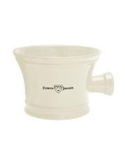 Edwin Jagger porcelain shaving mug in ivory, ideal for lathering traditional shaving soaps