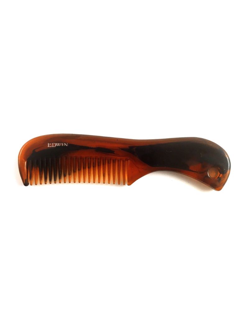 Edwin Jagger - Tortoise Shell Beard & Moustache Comb - New England Shaving Company