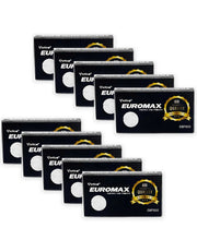 Ten Euromax Platinum double edge razor blade packs, 50 blades total