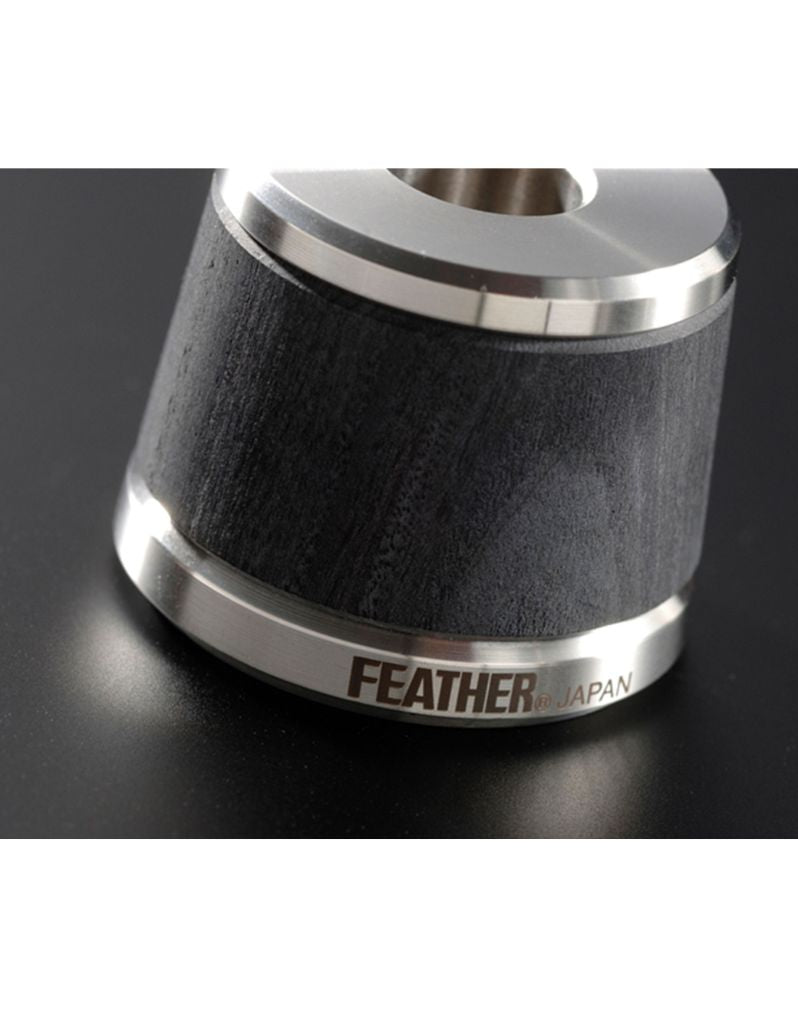 Feather - WS-D2S Wood and Stainless Steel Double Edge Razor with Stand