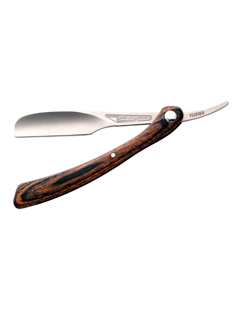 Feather - Artist Club DX Wood Straight Razor - New England Shaving Company