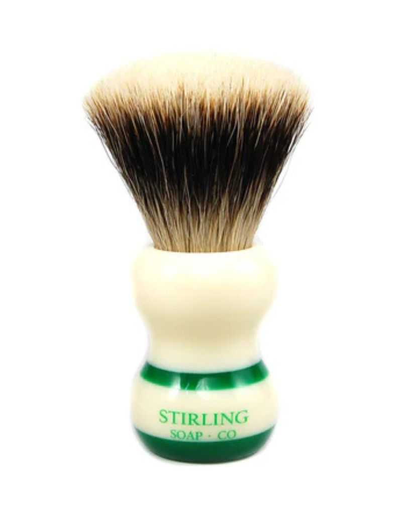 Stirling Soap Co. - Finest Badger Shave Brush, Hourglass Handle