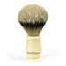 Edwin Jagger - IVCSBST Chatsworth Imitation Ivory Silver Tip Badger Shaving Brush, Medium - New England Shaving Company