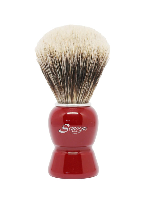 Semogue - Galahad C3 Finest Badger Shaving Brush, Imperial Red Handle, 22mm