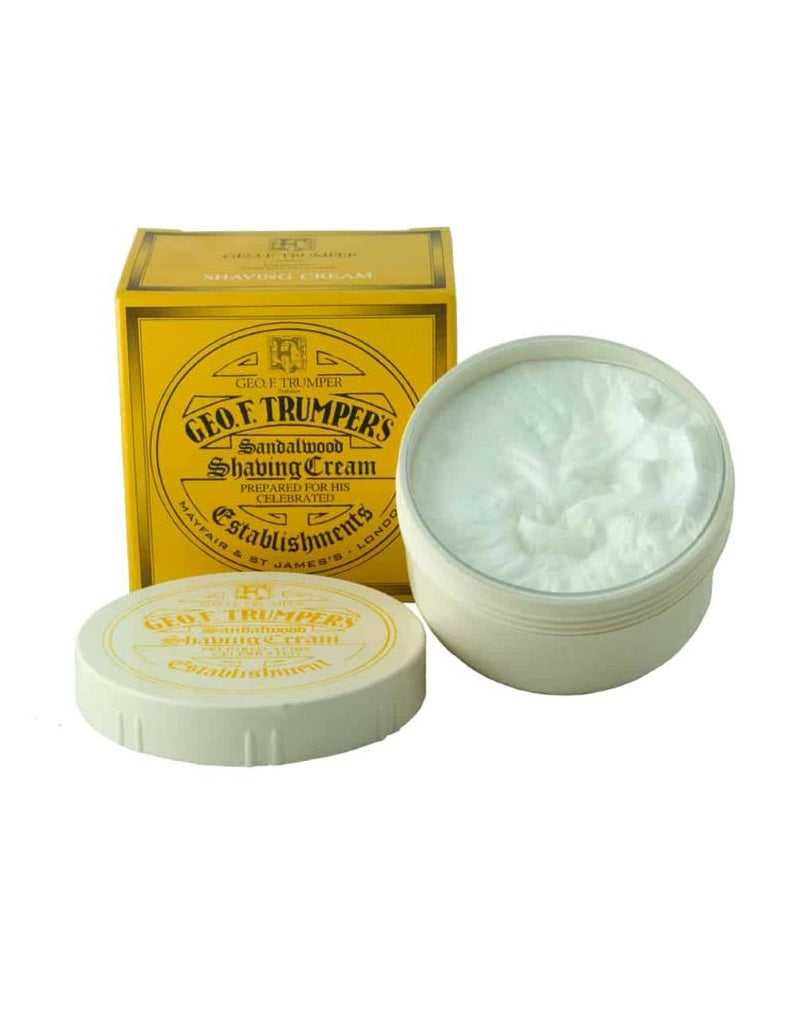 A jar of Geo. F. Trumper soft shaving soap