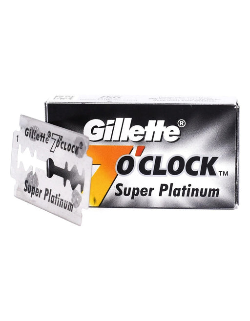 Gillette - 7 O'Clock Black Super Platinum Double Edge Razor Blades