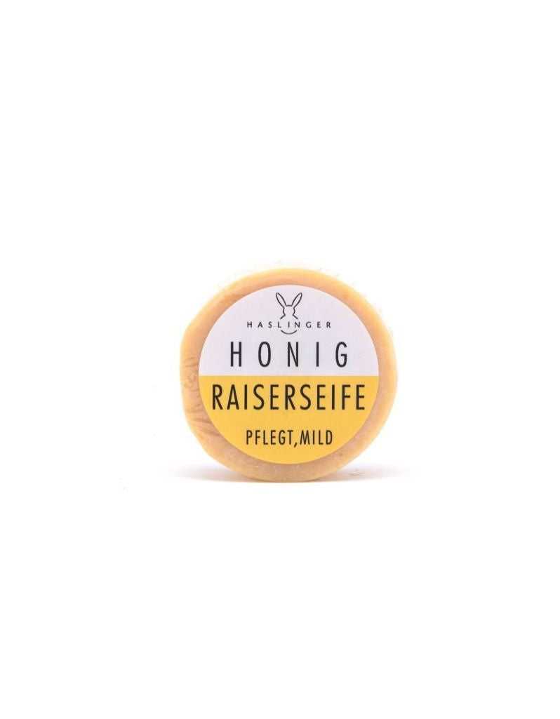 Round Soap Puck - Pure honey infused, easy razor glide, comfortable shave