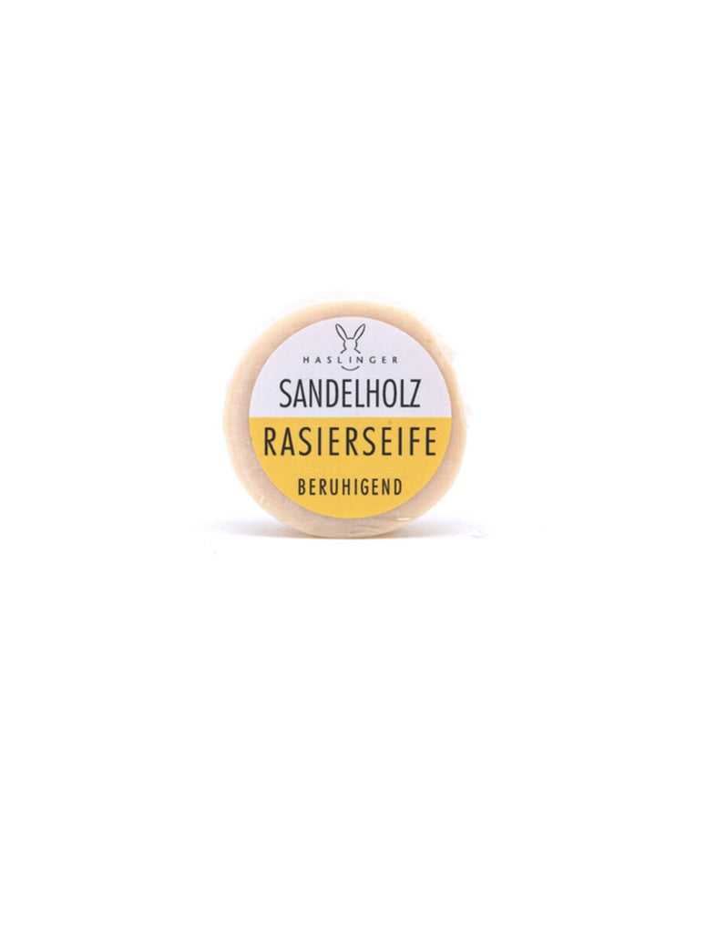 Haslinger Sandalwood Shaving Soap. Hydrating and Soothing