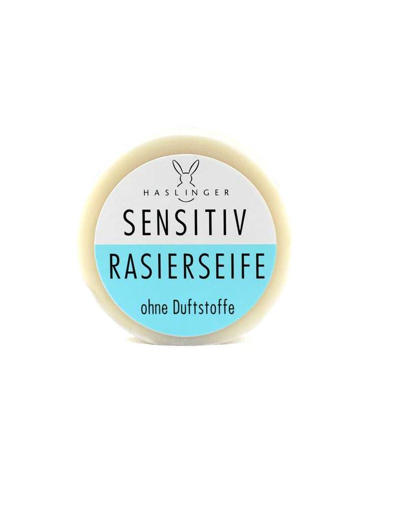 gentle sensitive skin shaving puck from Haslinger