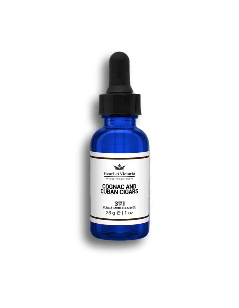 Henri Et Victoria - Cognac and Cuban Cigars Beard Oil / Pre-shave Oil