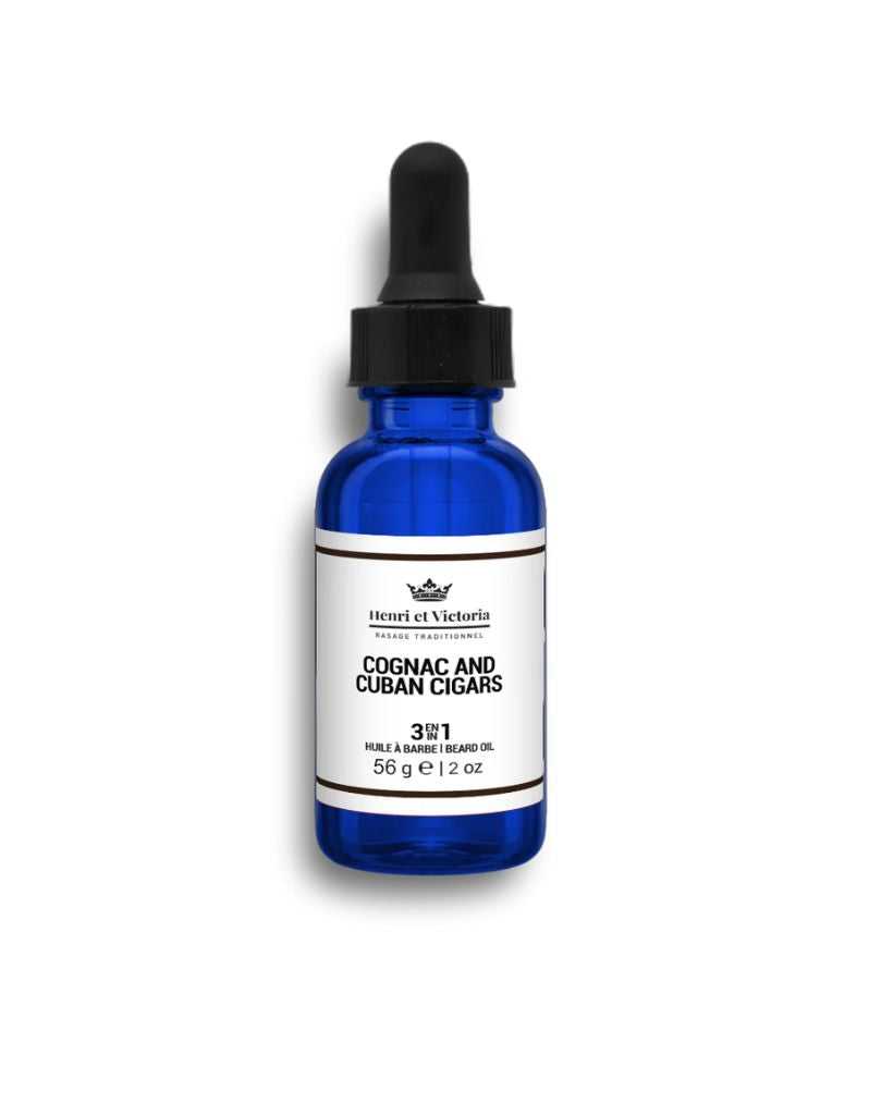 Henri Et Victoria - Cognac and Cuban Cigars Beard Oil / Pre-shave Oil