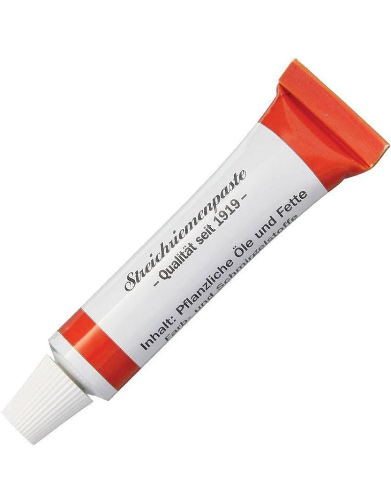Herold HD602 red tube strop paste 5ml for razor pre-sharpening and leather strop care made in Solingen Germany