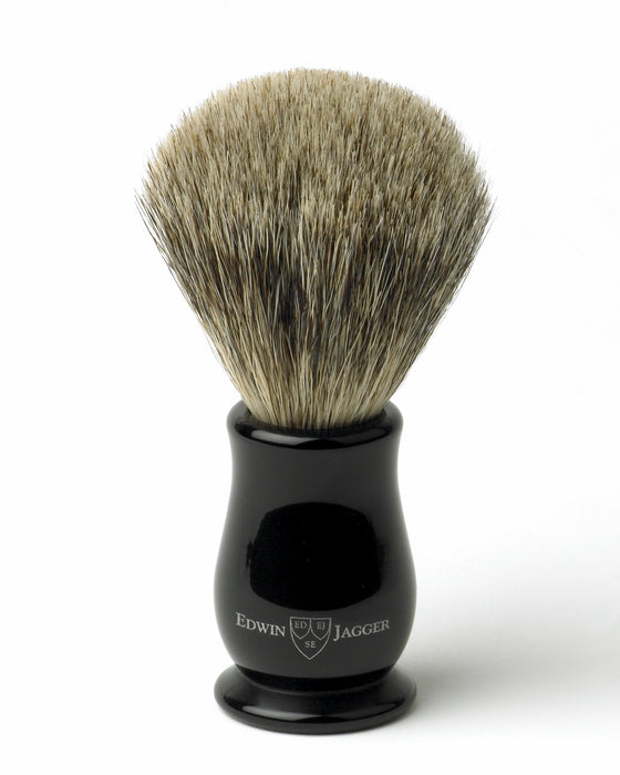 Edwin Jagger - IECSBBB Chatsworth Imitation Ebony Best Badger Shaving Brush, Medium