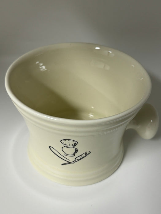 Pure Badger - Shaving Mug Apothecary Style - Cream Porcelain