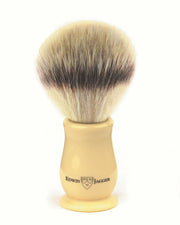 Edwin Jagger Chatsworth Synthetic Silver Tip shaving brush with Imitation Ivory handle