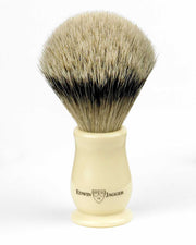Edwin Jagger Chatsworth Silver Tip Badger shaving brush with Imitation Ivory handle