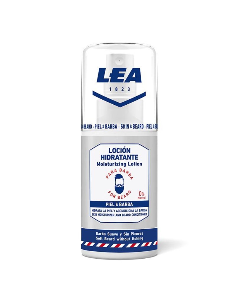 LEA moisturizing lotion for beard on a white background