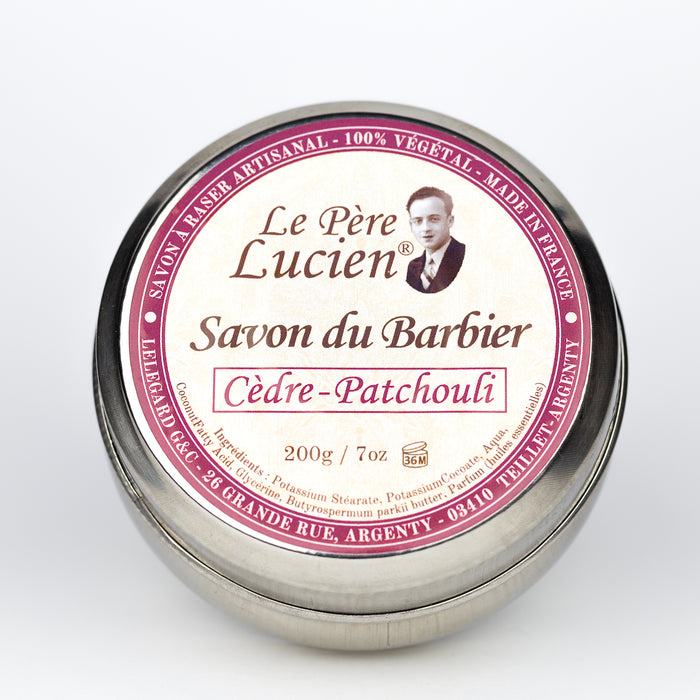 Le Pere Lucien - Cedar and Patchouli Shaving Soap, 200g