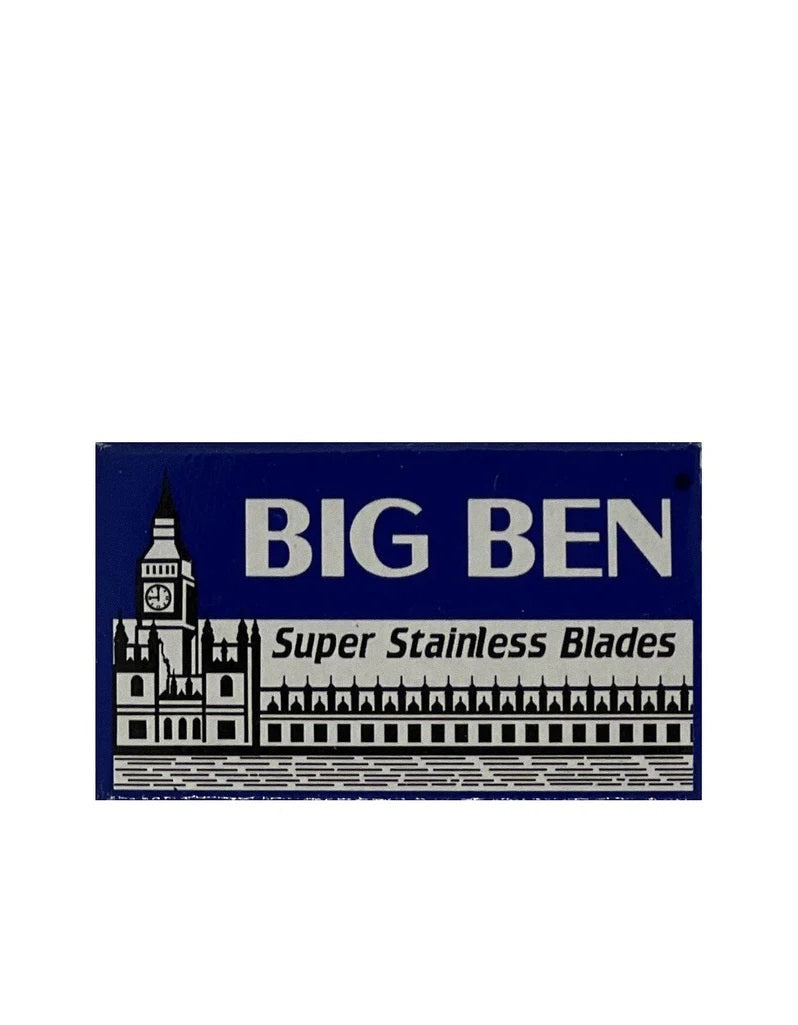 Stainless steel double edge razor blades with polymer coating, 5-pack wax paper wrapped for smooth shaving, made in Egypt