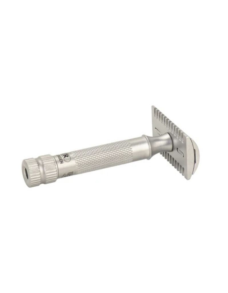 Merkur - 11 INOX Open Tooth Comb Safety Razor In Satin Stainless Steel