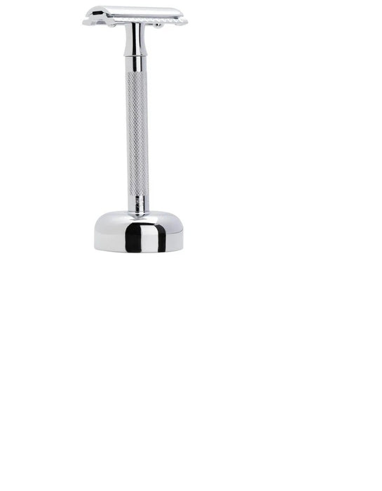 Merkur - 24C Extra Long Handle Safety Razor and Stand, Bright Chrome