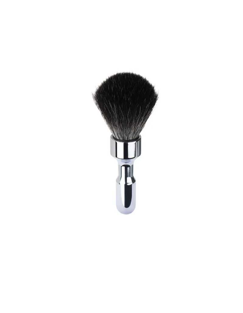 Merkur - Shaving Brush with Vegan Synthetic Hair in Bright Chrome