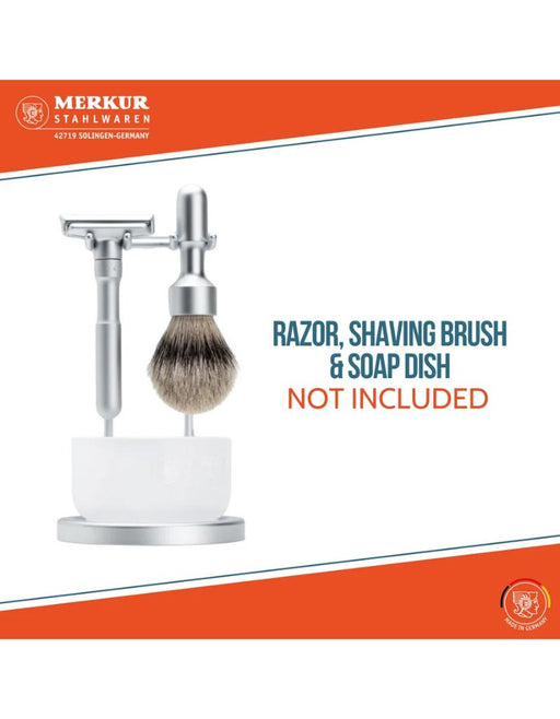 Merkur - Stand for Futur Razor and Brush, Matte Chrome Finish