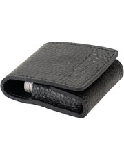 Merkur 933 Inox Travel Razor in black leather carrying case