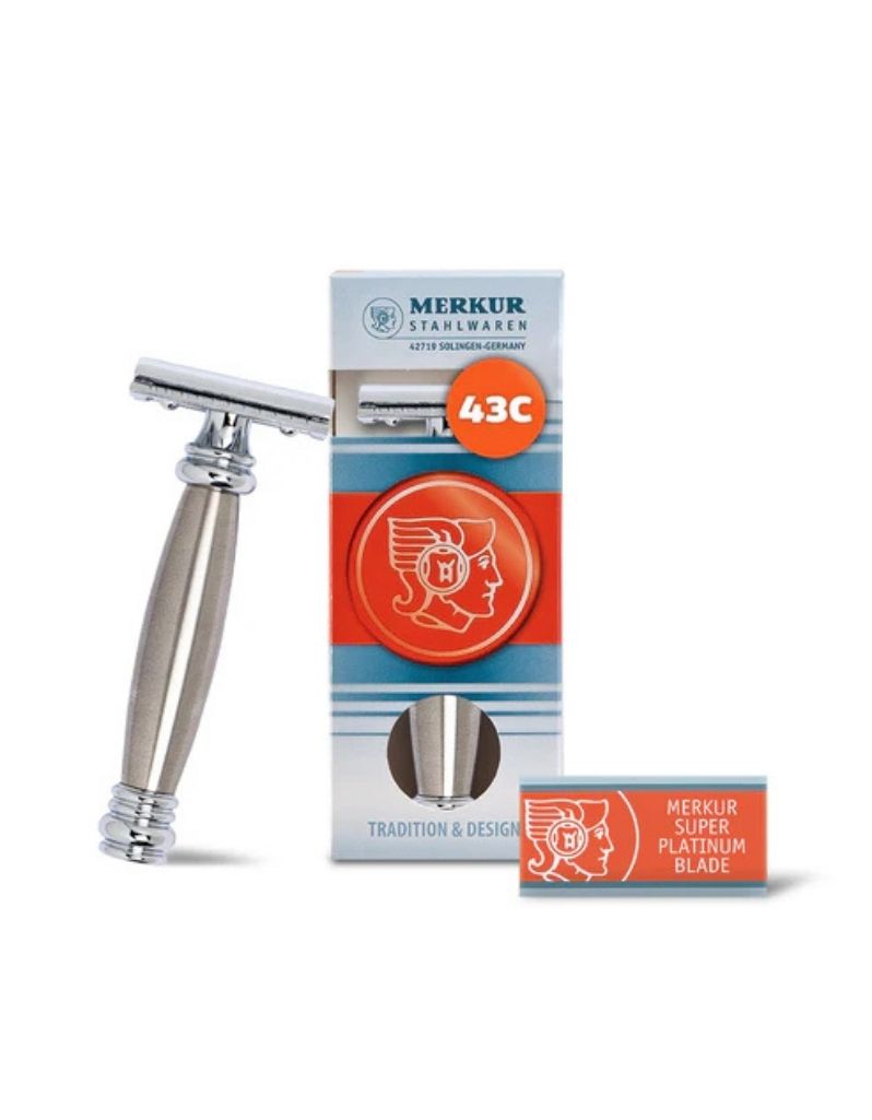 Merkur - 43C Stainless Steel Long Handle Safety Razor