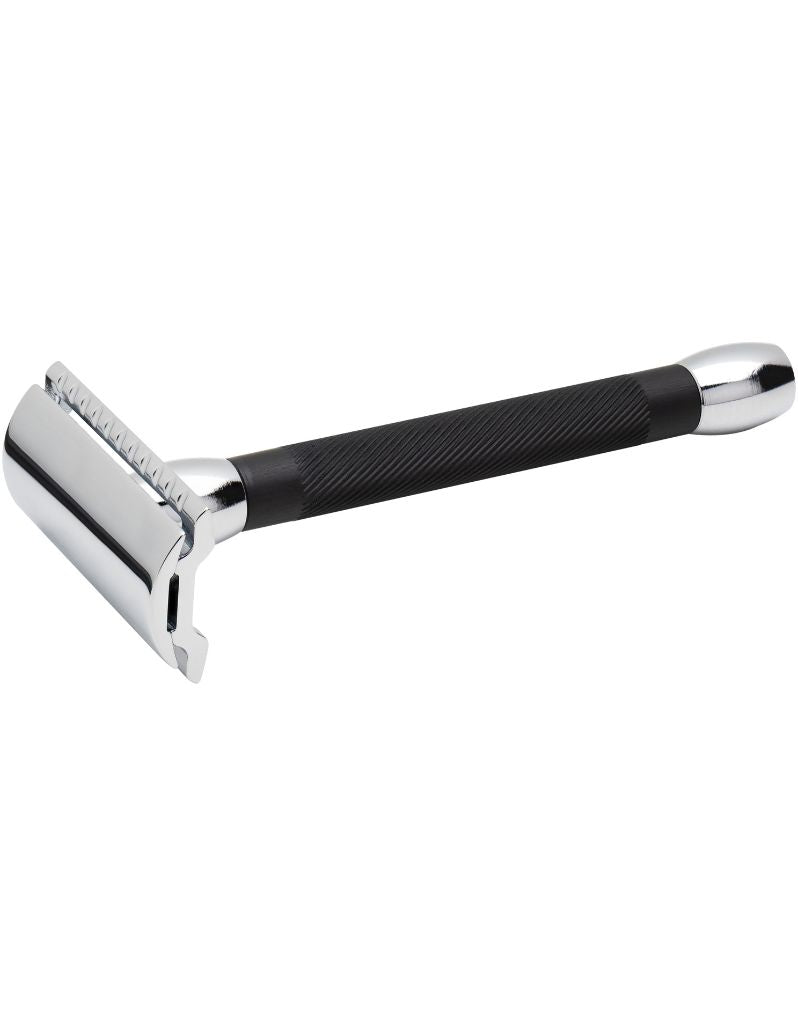 Merkur - 20C Long Handle Safety Razor, Black Handle - New England Shaving Company