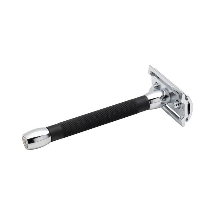 Merkur - 20C Long Handle Safety Razor, Black Handle - New England Shaving Company