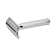 Merkur 42C 1904 Classic bright chrome closed comb safety razor with short hex handle